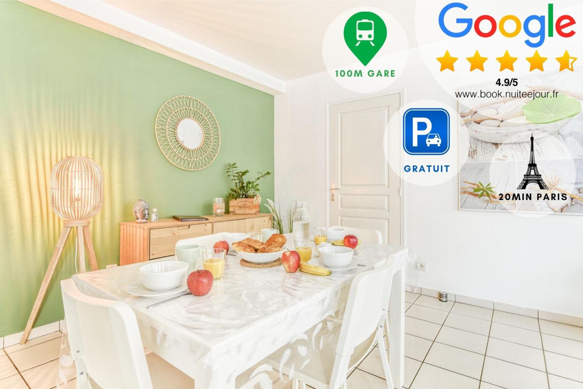 Appart'Hotel Versailles Saint Cyr L'Ecole - Gare Sncf A 100M Et Parking Prive Kültér fotó